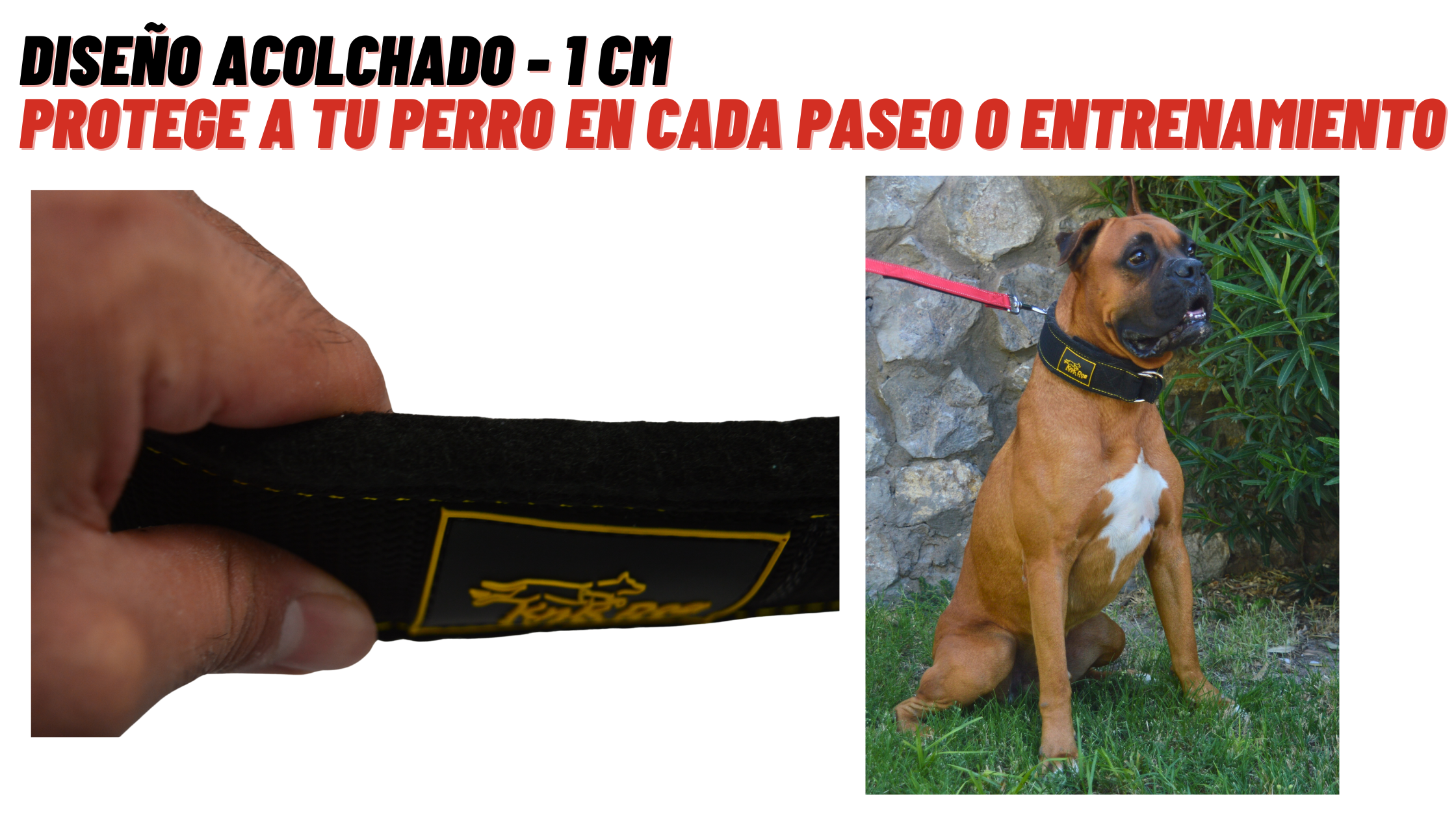 collar para perro afelpado