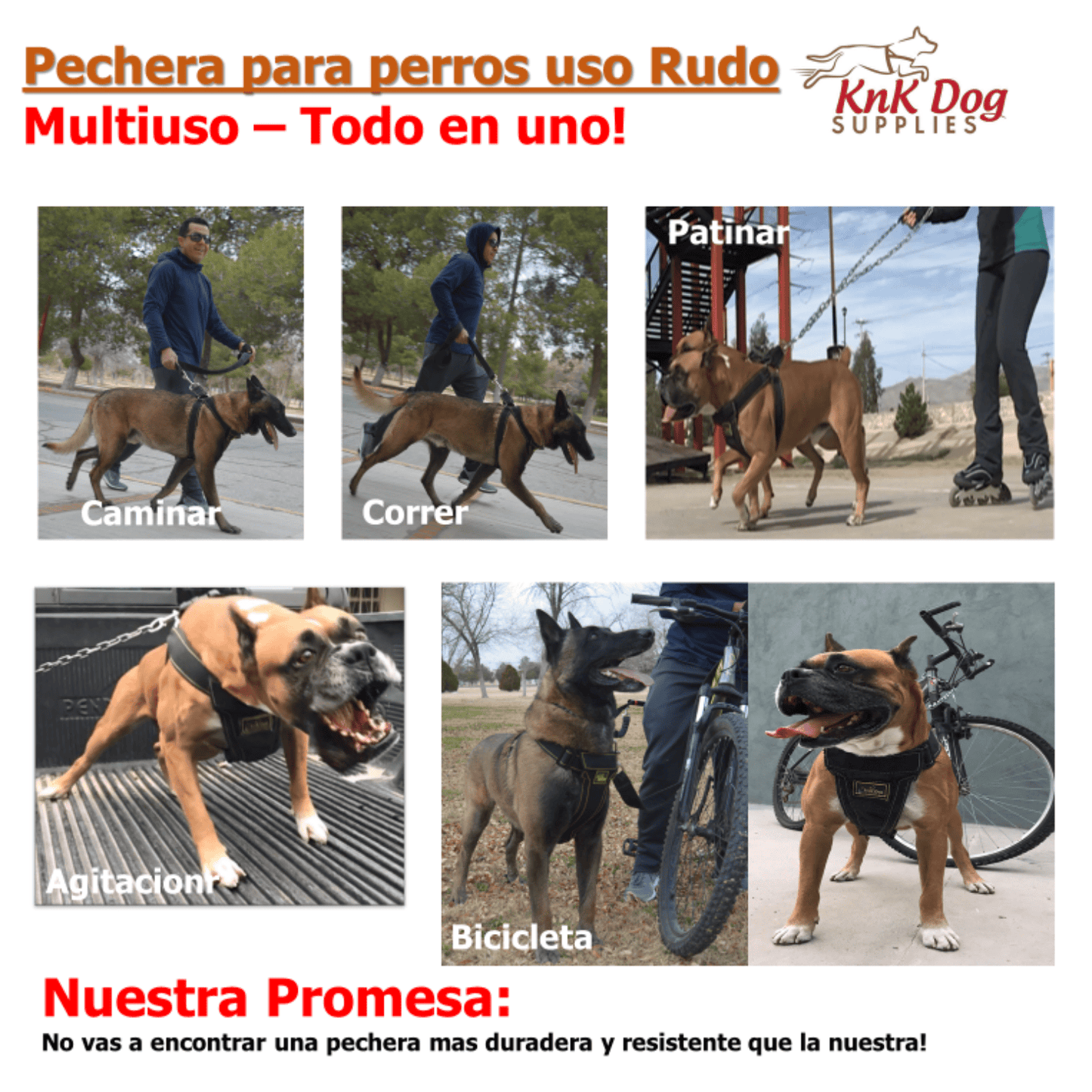 KNK - Pechera para perro de uso rudo