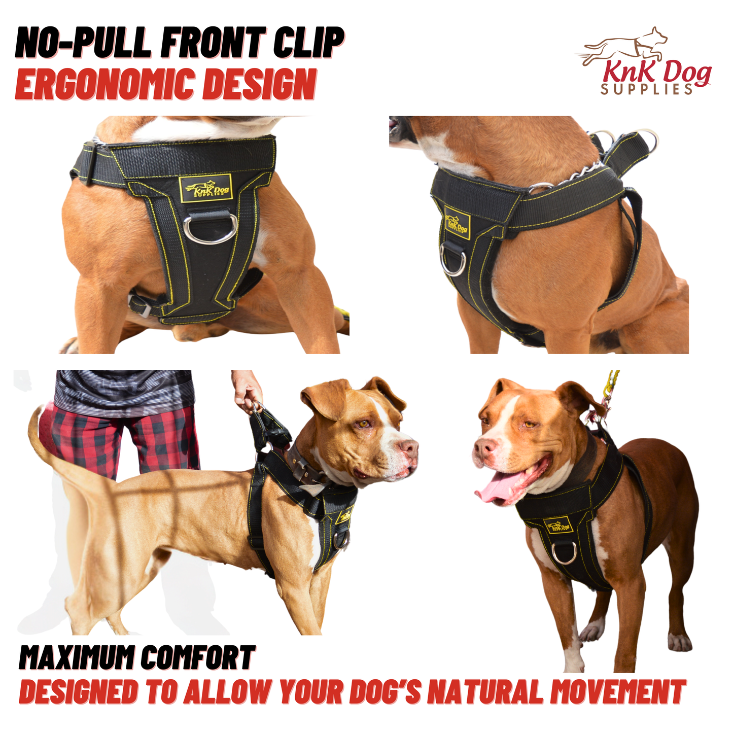 No Pull Front Clip Dog Harness